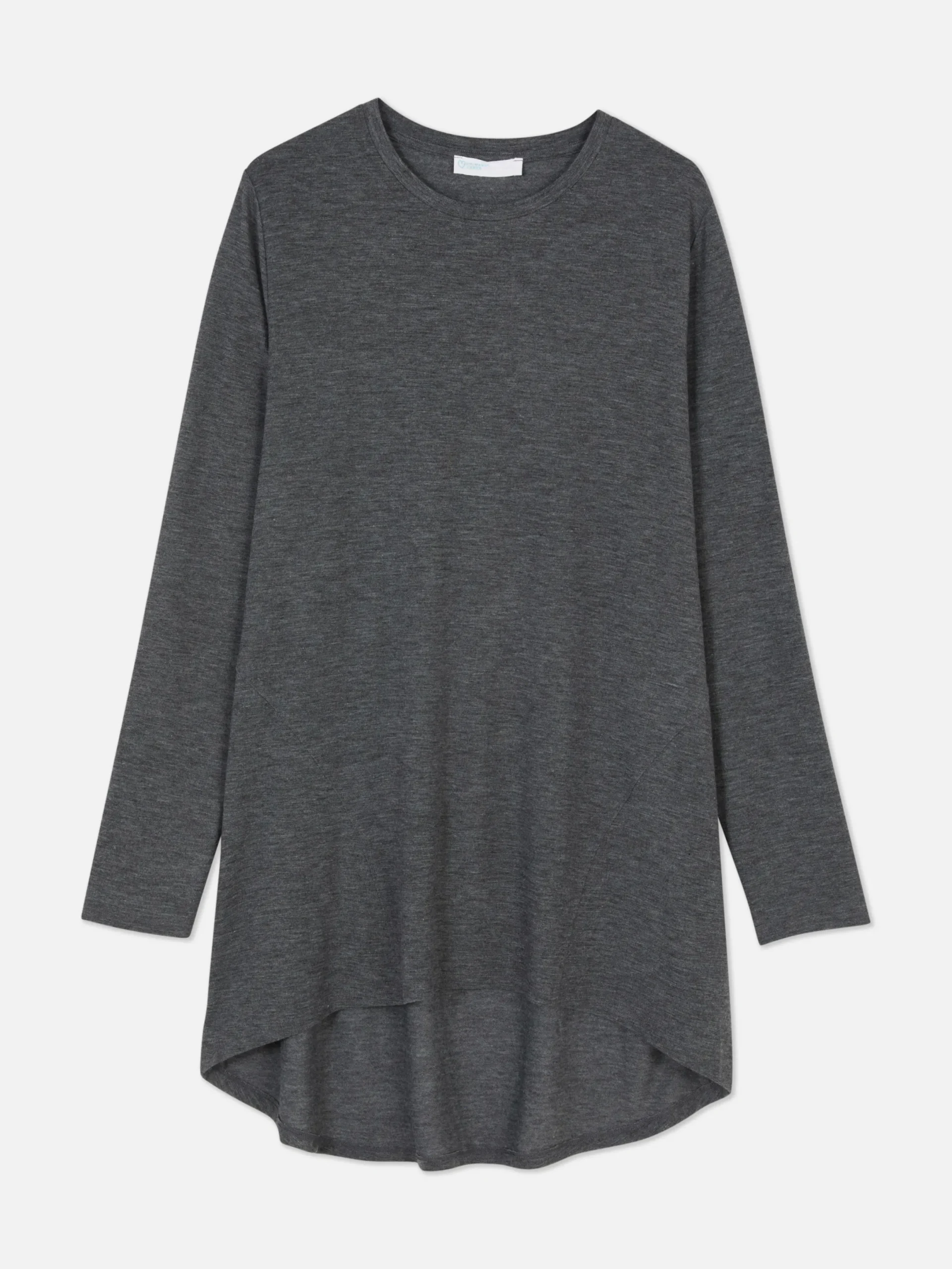 Haut à Manches Longues Et à Ourlet Arrondi|Primark Clearance