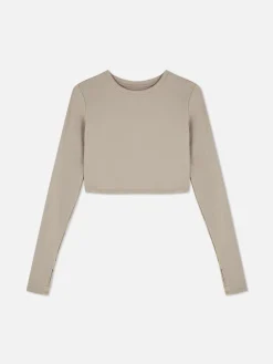 Haut Court De Sport à Manches Longues En Tissu Ultra-doux Rita Ora|Primark Outlet