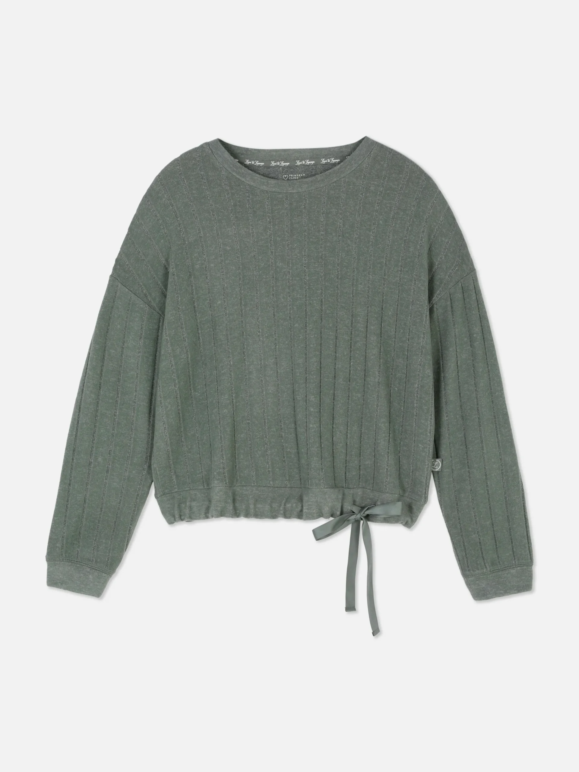 Haut De Pyjama Côtelé Ultra-doux à Nœud|Primark Clearance