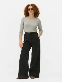 Haut En Jersey Stretch à Manches Longues|Primark Best