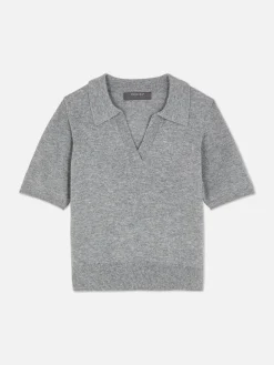 Haut En Maille Fine à Col Et Manches Courtes|Primark Discount