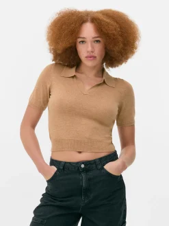 Haut En Maille Fine à Col Et Manches Courtes|Primark Hot