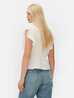 Haut Sans Manches En Broderie Anglaise|Primark Clearance