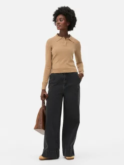 Haut Tricoté à Col Et à Manches Longues|Primark Clearance