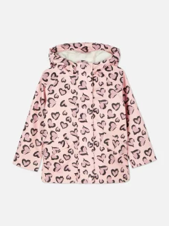 Imperméable à Motif Cœur Léopard|Primark Clearance