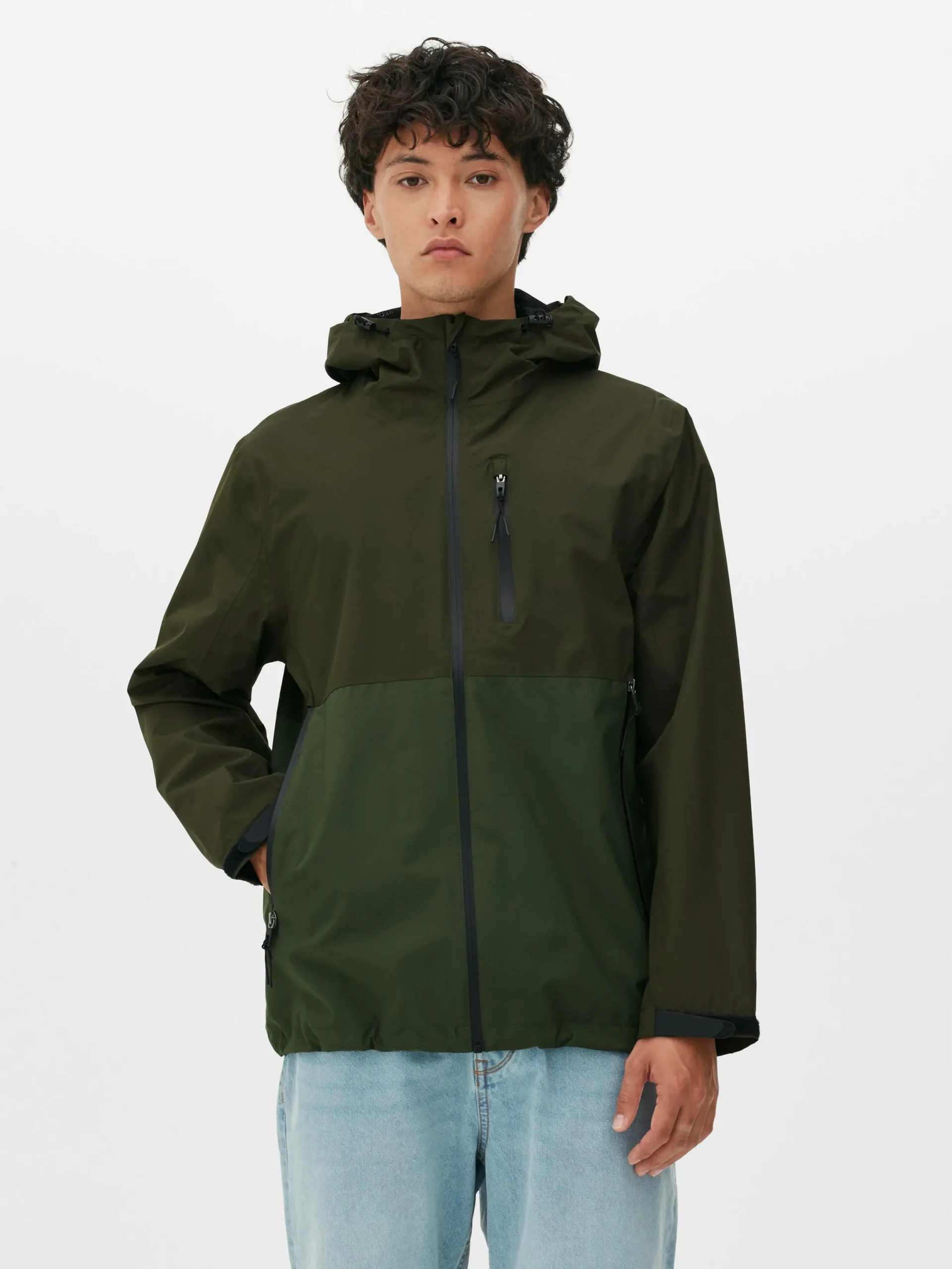 Imperméable Color Block à Poches Multiples|Primark Hot