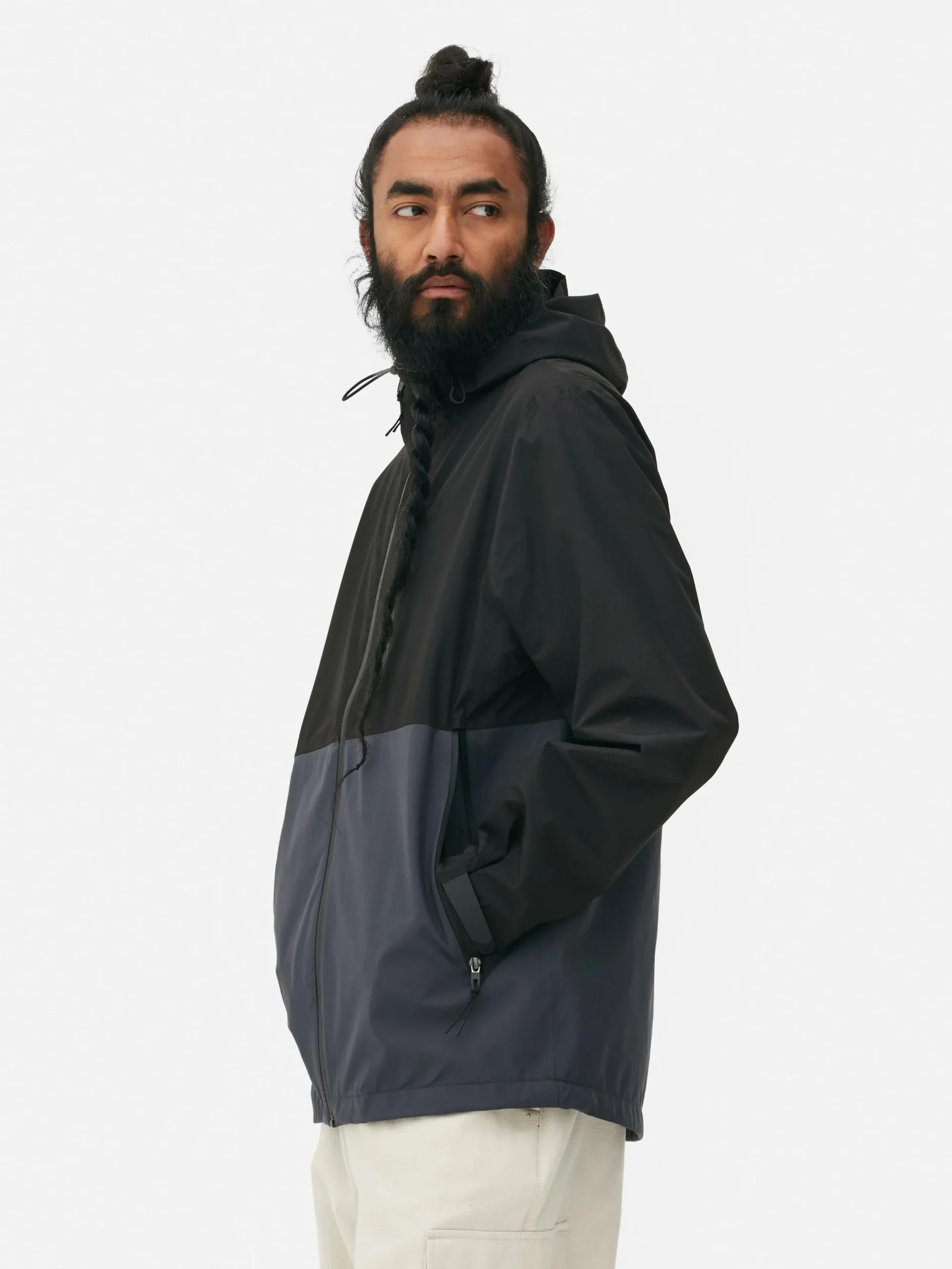 Imperméable Color Block à Poches Multiples|Primark Hot