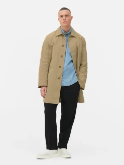 Imperméable Long à Boutonnage Simple|Primark Discount