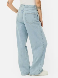 Jean Denim Ample à Effet Vieilli|Primark Best