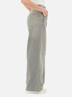 Jean Denim Ample à Effet Vieilli|Primark New