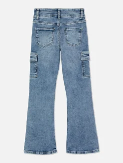 Jean Denim Cargo évasé|Primark Online