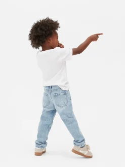 Jean Denim Coupe Droite Effet Vieilli|Primark Best