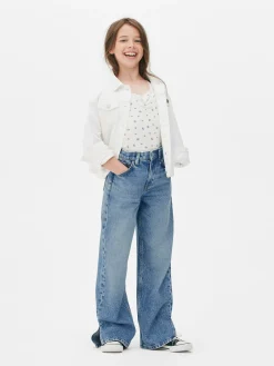 Jean Denim Large Fendu|Primark New