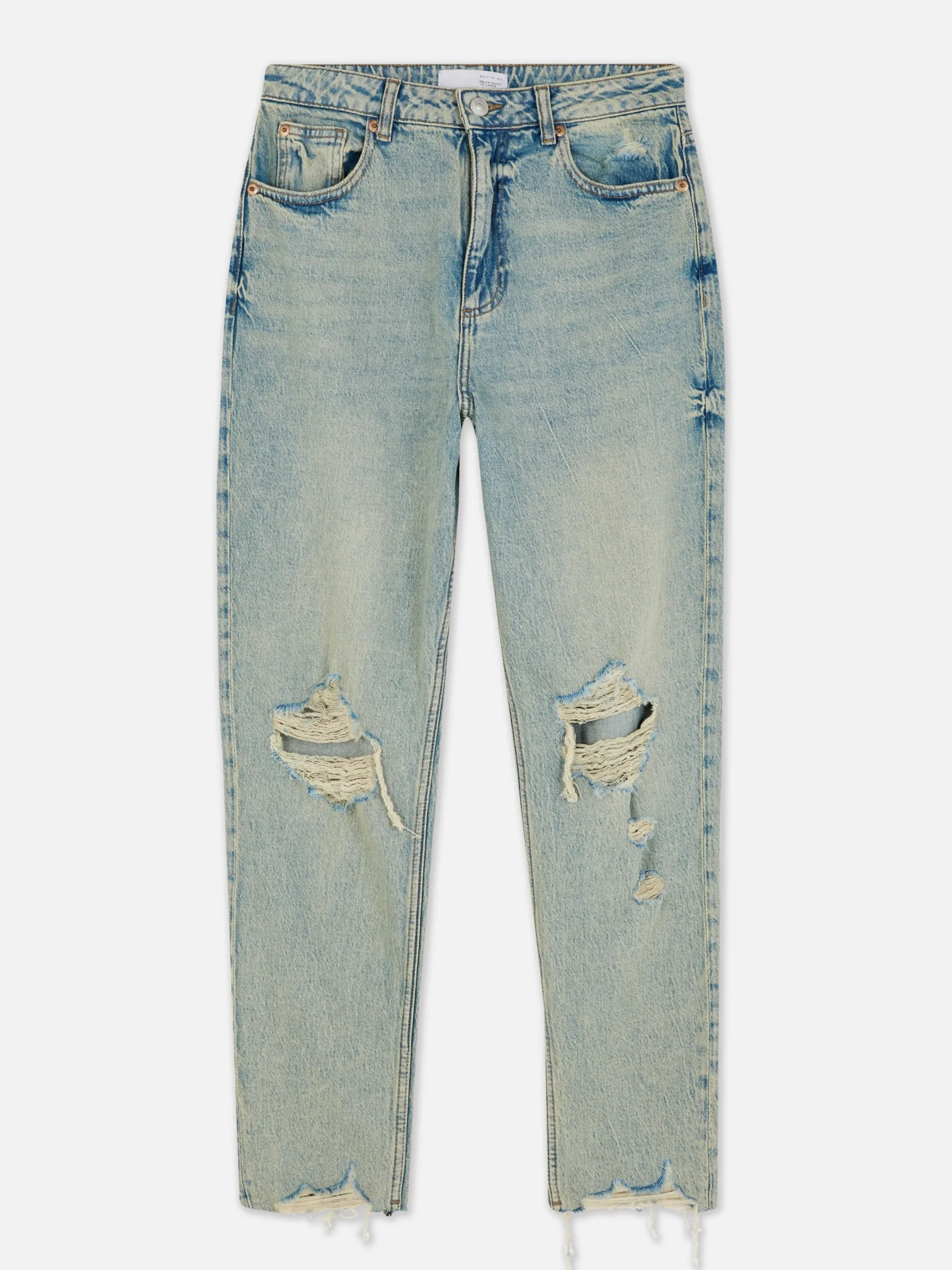 Jean Mom En Denim Déchiré|Primark Discount