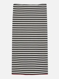 Jupe Mi-longue à Rayures Beetlejuice X Colleen Atwood à Coordonner|Primark Hot