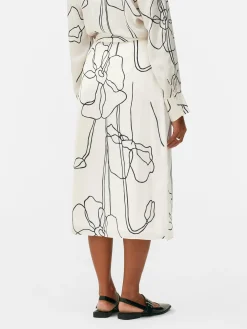 Jupe Portefeuille Mi-longue Graphique à Coordonner|Primark Online