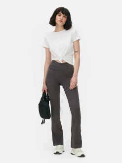 Legging De Yoga évasé à Taille En V|Primark Clearance