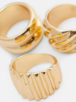 Lot De 3 Bagues épaisses Mélangées|Primark Hot