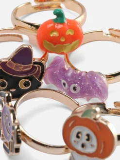 Lot De 5 Bagues Phosphorescentes Halloween|Primark Discount