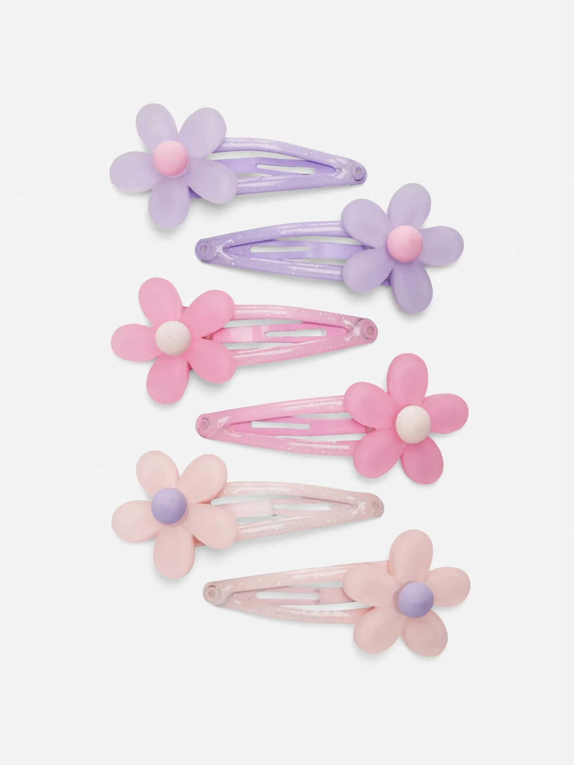 Lot De 6 Barrettes à Fleurs|Primark Clearance