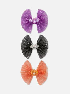 Lot De 3 Barrettes D'Halloween à Nœud Pailleté|Primark Online