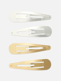 Lot De 4 Barrettes En Métal|Primark Best
