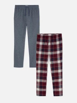 Lot De 2 Bas De Pyjama Brossés|Primark Online