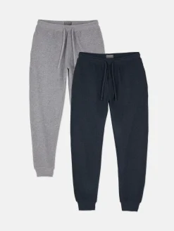 Lot De 2 Bas De Pyjama Resserrés Aux Chevilles à Texture Gaufrée|Primark Online