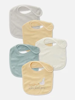 Lot De 5 Bavoirs En Tissu éponge Variés|Primark Clearance