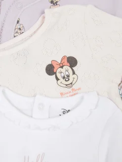 Lot De 3 Bodys à Manches Longues Disney Minnie Mouse Et Ses Amis|Primark Discount