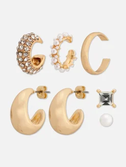 Lot De 6 Boucles D'oreilles à Fausses Perles|Primark Hot