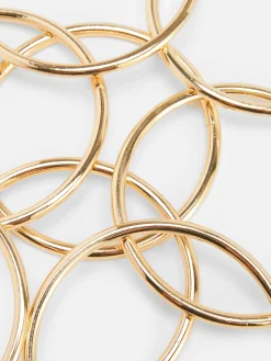 Lot De 8 Bracelets Joncs Métallisés|Primark New