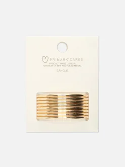 Lot De 8 Bracelets Joncs Métallisés|Primark New