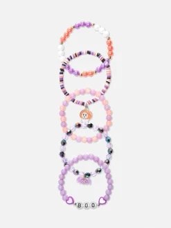 Lot De 5 Bracelets Ornés De Perles Halloween|Primark Outlet