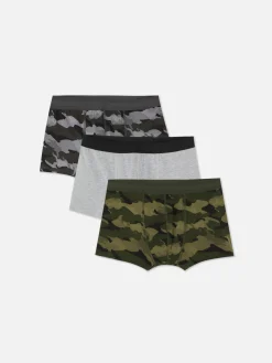 Lot De 3 Caleçons Camouflage En Coton Majoritaire|Primark Sale