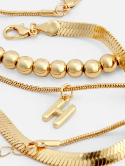 Lot De 3 Chaînes De Cheville Infinité Et Initiale|Primark Hot