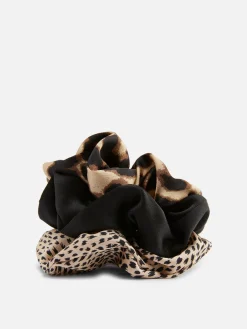 Lot De 3 Chouchous En Satin à Imprimé Animalier|Primark