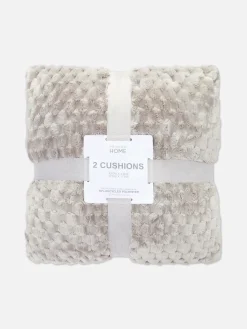 Lot De 2 Coussins Texturés Effet Nid D’abeille|Primark New