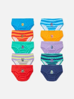 Lot De 10 Culottes à Imprimé Monstre|Primark