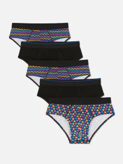 Lot De 5 Culottes à Motifs Géométriques Variés|Primark Discount