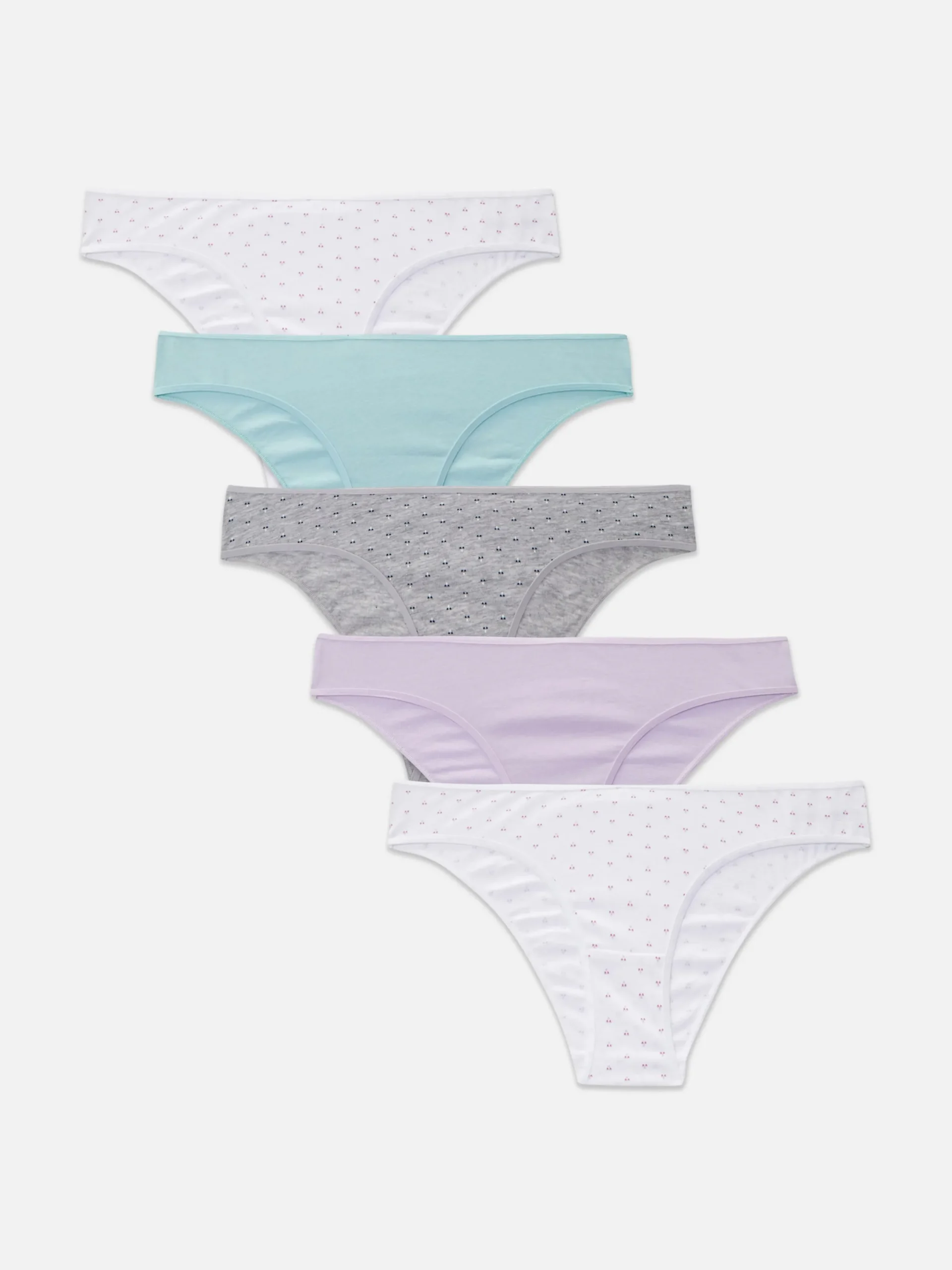 Lot De 5 Culottes Brésiliennes à Imprimé Tendance|Primark Discount