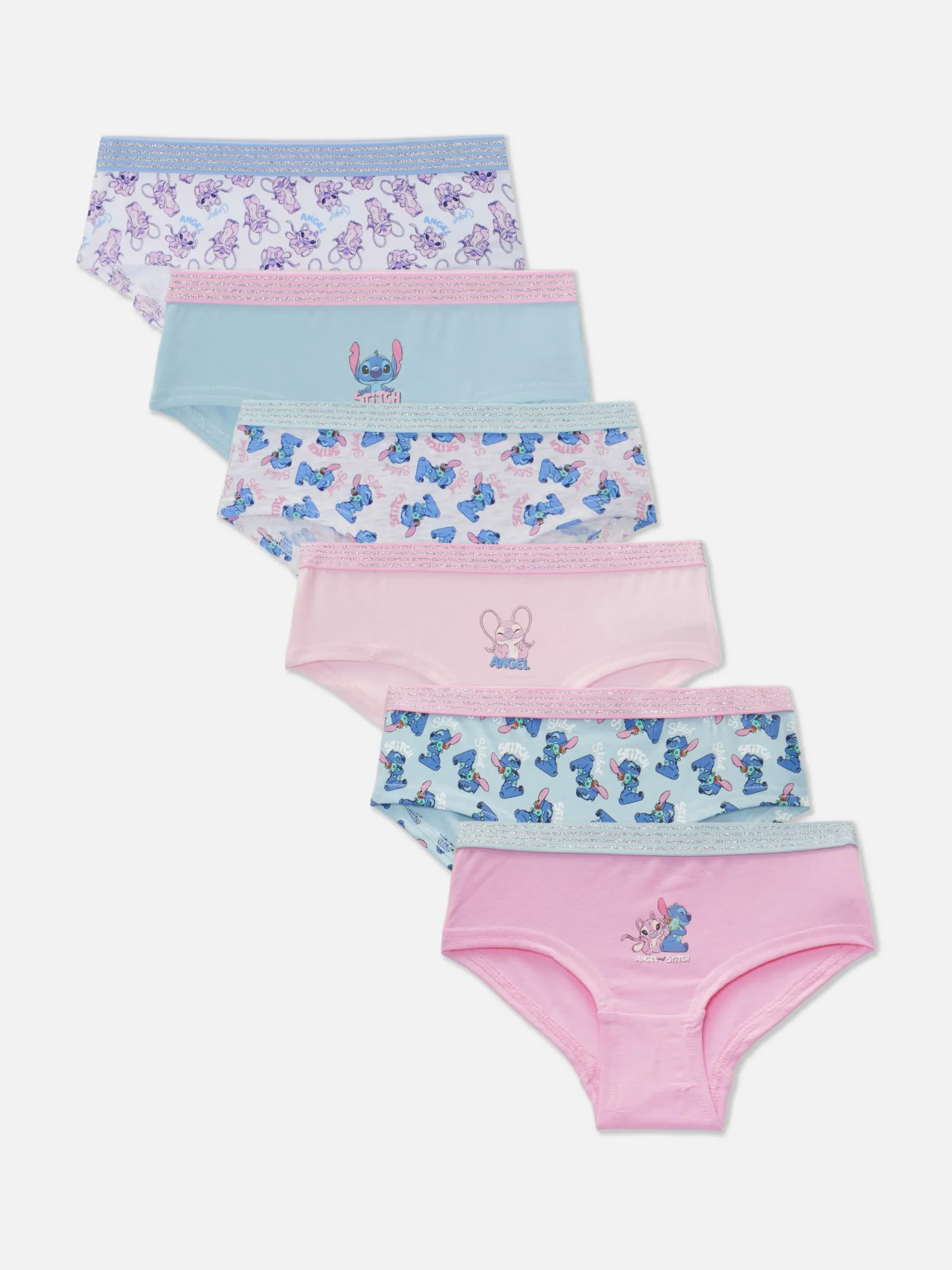 Lot De 6 Culottes Disney Stitch|Primark Clearance
