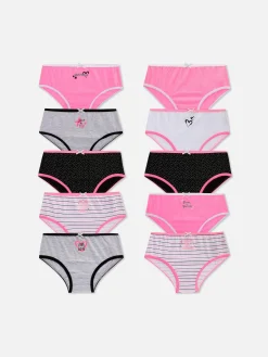 Lot De 10 Culottes Graphiques|Primark Outlet