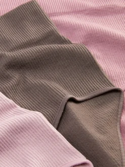 Lot De 3 Culottes Hautes Côtelées Sans Couture|Primark Best