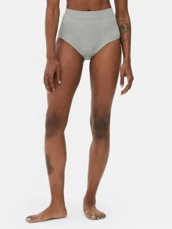 Lot De 3 Culottes Menstruelles Côtelées Taille Haute|Primark Discount