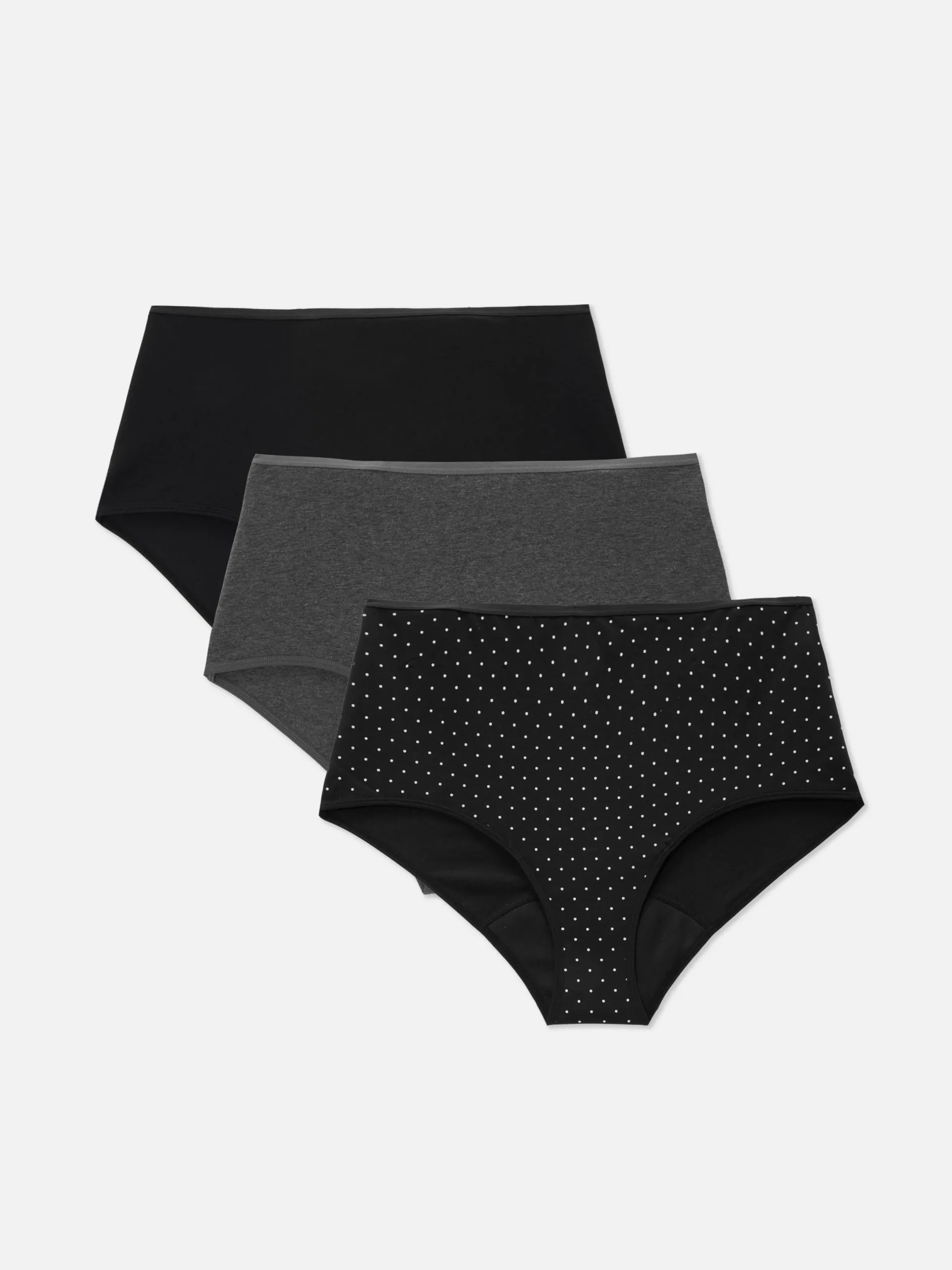 Lot De 3 Culottes Menstruelles Taille Haute|Primark New