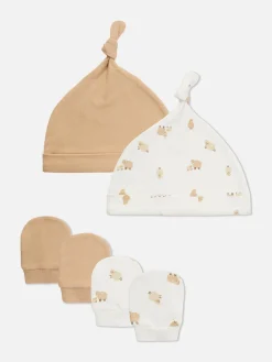 Lot De 2 Ensembles Bonnet Et Mitaines Mouton|Primark Discount