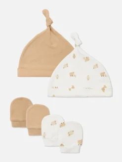 Lot De 2 Ensembles Bonnet Et Mitaines Mouton|Primark Discount