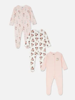 Lot De 3 Grenouillères Disney Minnie Mouse Et Daisy|Primark New