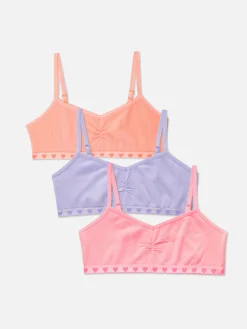 Lot De 3 Hauts Courts Sans Coutures à Cœurs|Primark Online